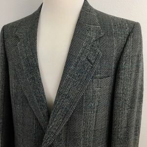 Nino Cerruti | Plaid Tweed Wool Blazer
